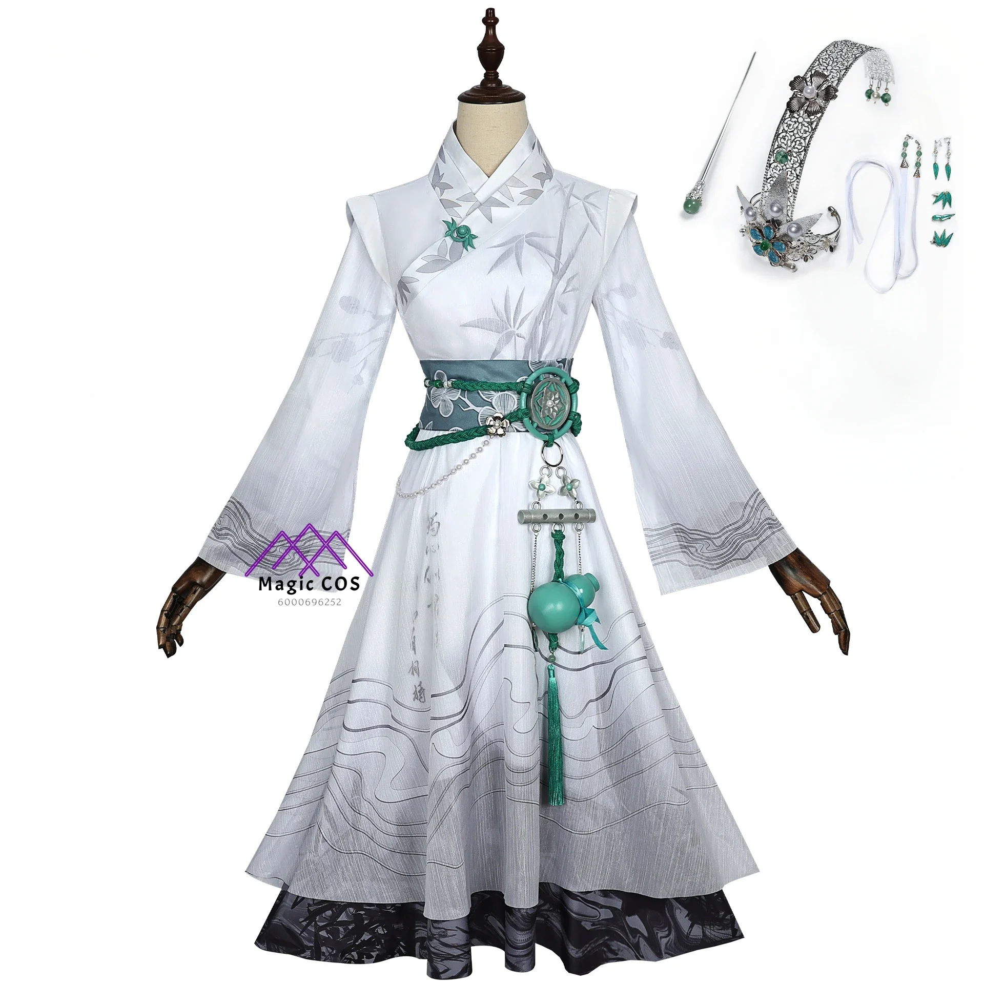 Identity V Cosplay Game Qi Shiyi Cosplay Costume Fashion Chinese Style Uniform SKIRTS Wig Photo-Ready Halloween Exclusive Design