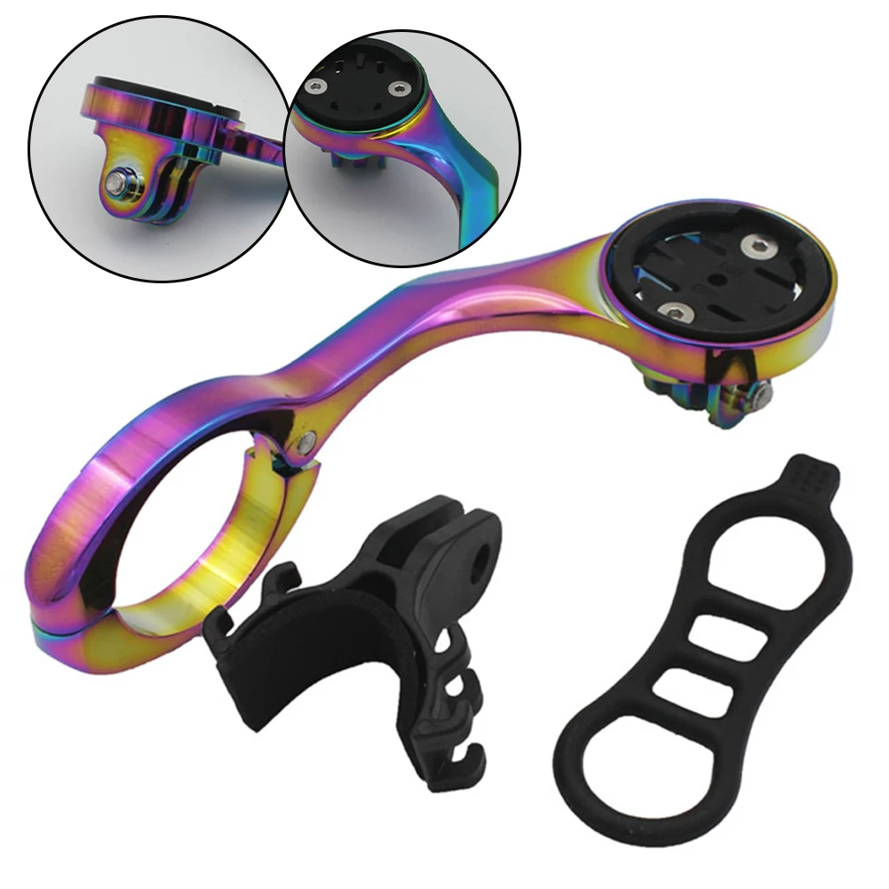 1pc 자전거 확장 컴퓨터 산악 자전거 컴퓨터 마운트 자전거 알루미늄 합금 홀더 부품 Garmin ForWahoo For Bryton