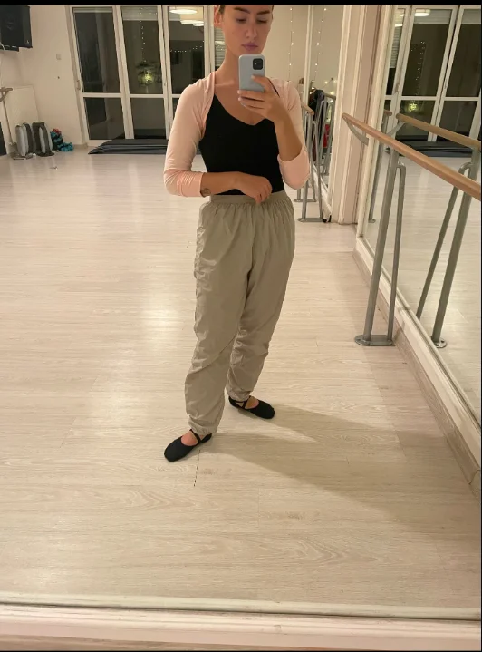 Pantalon d'échauffement de ballet pour adultes, pré-chauffage évac80-la transpiration, pantalon de danse Linge d'entraînement, pantalon saillant, pantalon d'entraînement