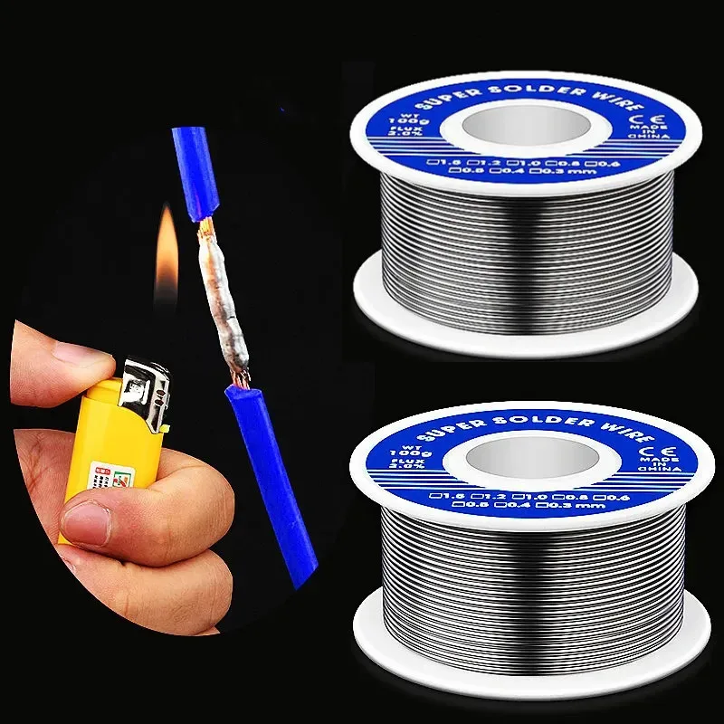 50/100G Tin Wire Soldering Wire with Flux Melt Rosin Core Solder Roll No-clean Electrical Repair Solder For Soldering