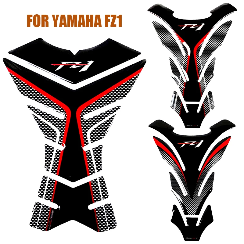 Motorcycle Tank Pad Protector For YAMAHA FZ1 FZ 1 FZ1N Tank 3D Carbon Look