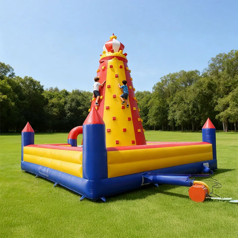 

Inflatable Obstacle Course Climbing Wall For Kids Outdoor Jumping Slide Castle Children Amusement Play Heavy Duty New Style