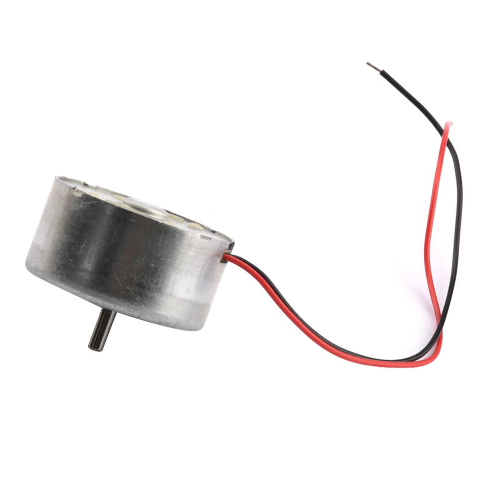 Brushed DC Motor Designed for Solar Panel Integration Projects 3V 4.5V 5V 6V Input 1760 RPM Efficiency 120mm Wire Leads