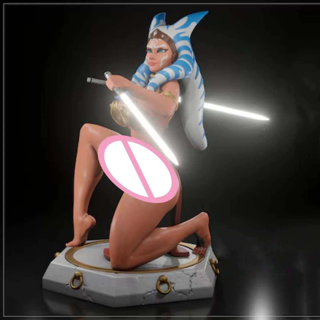 

1/24 Scale Resin Assemble Model Kit Fight Slave Leia Ahsoka Nsfw Unassembled Unpainted 3D printing DIY toy 1048