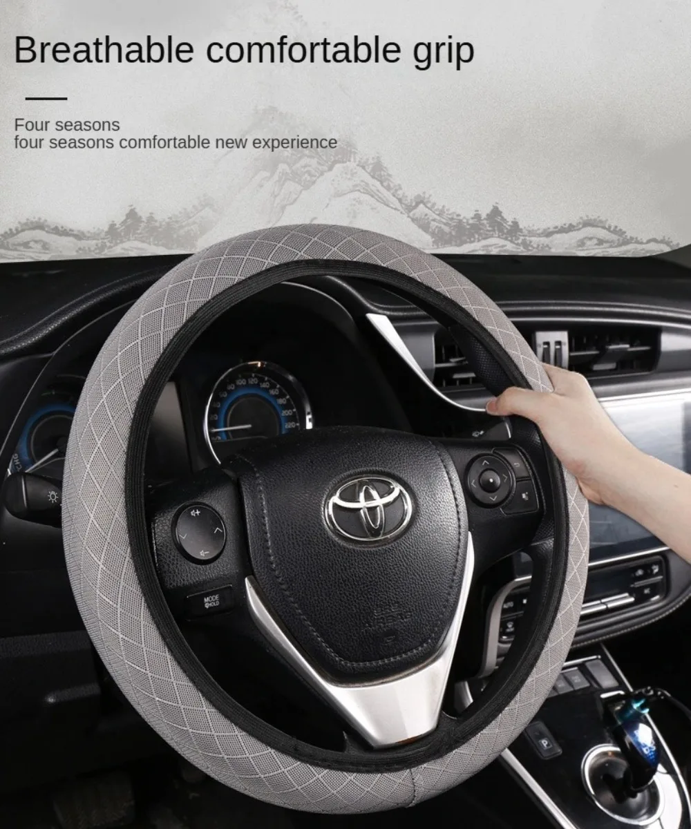 Universal new four season universal steering wheel cover without inner ring