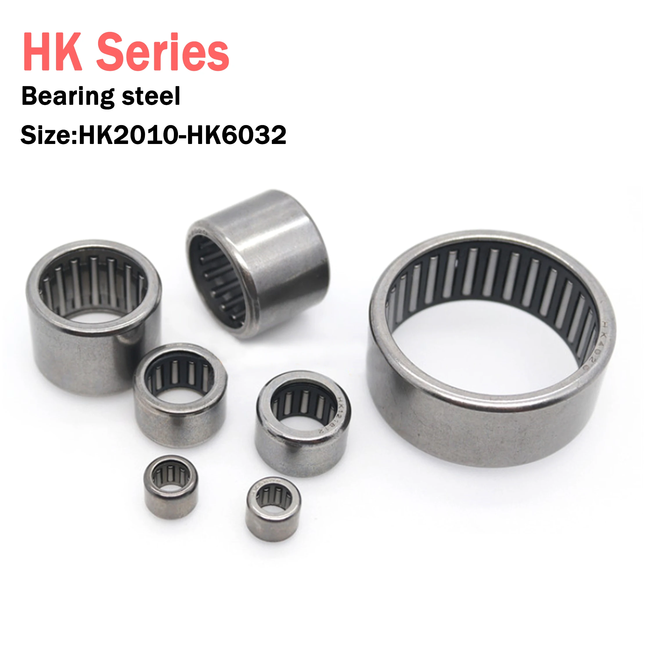 Stamping Needle Miniature Bearings HK2010-HK6032 20x26x10-60x68x32 Inner dia x Outer dia x Height