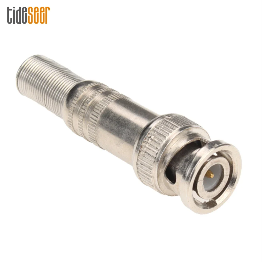 

300pcs Twist Spring BNC Male Plug Connector Jack for Coaxial RG59 For CCTV Camera Surveillance Kit System