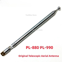 Original Tecsun Telescopic Aerial Antenna For Tecsun PL-880 PL-990 PL880 PL990 Radio Replacement Steel Whip Antenna Good Quality