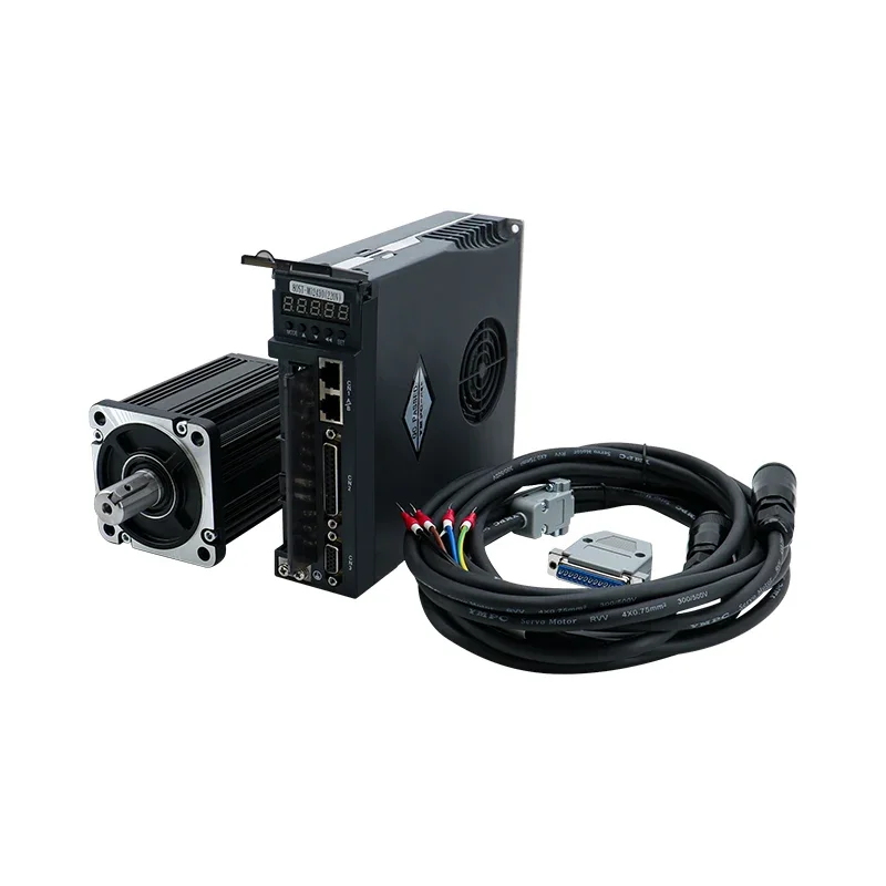 

HLTNC 750w 3A 220v 2.4N 3000rpm Ac Servo Motor 90ST-M02430+A1-SVD-15A-3MX With Ethercat Servo Drive for CNC Machine