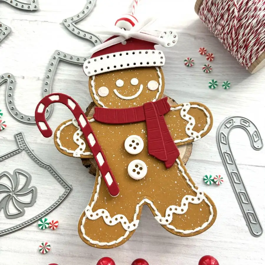 Christmas In Stitches Gingerbread Builder Cutting Dies New 2024 Scrapbooking for Paper Making Frames Card Craft no Clear Stamps