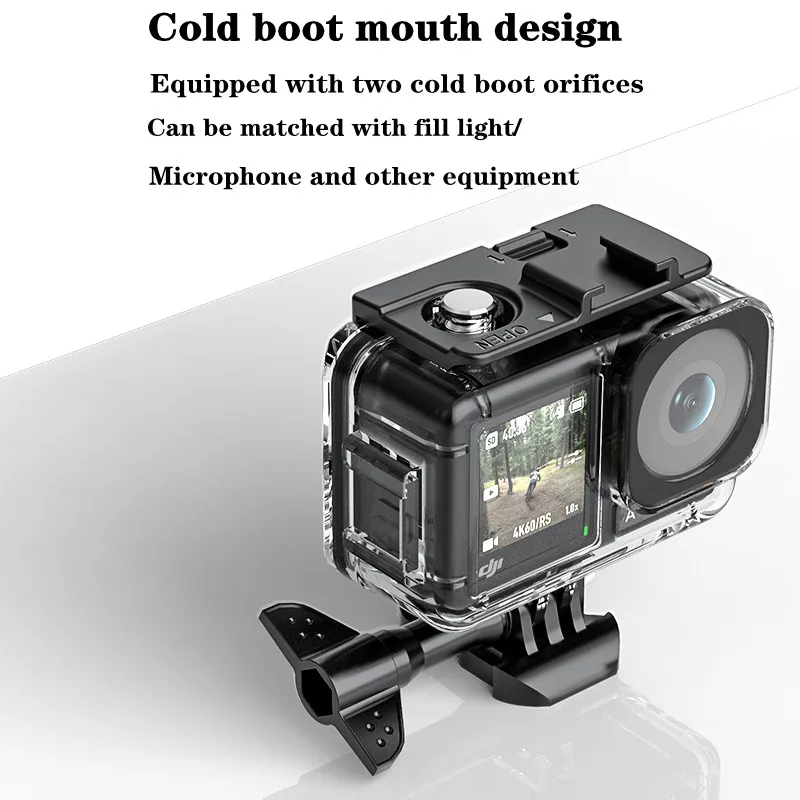 Underwater 45M Waterproof Case Diving Housing Protective Shell For DJI OSMO Action 4 3 Camera Accessories