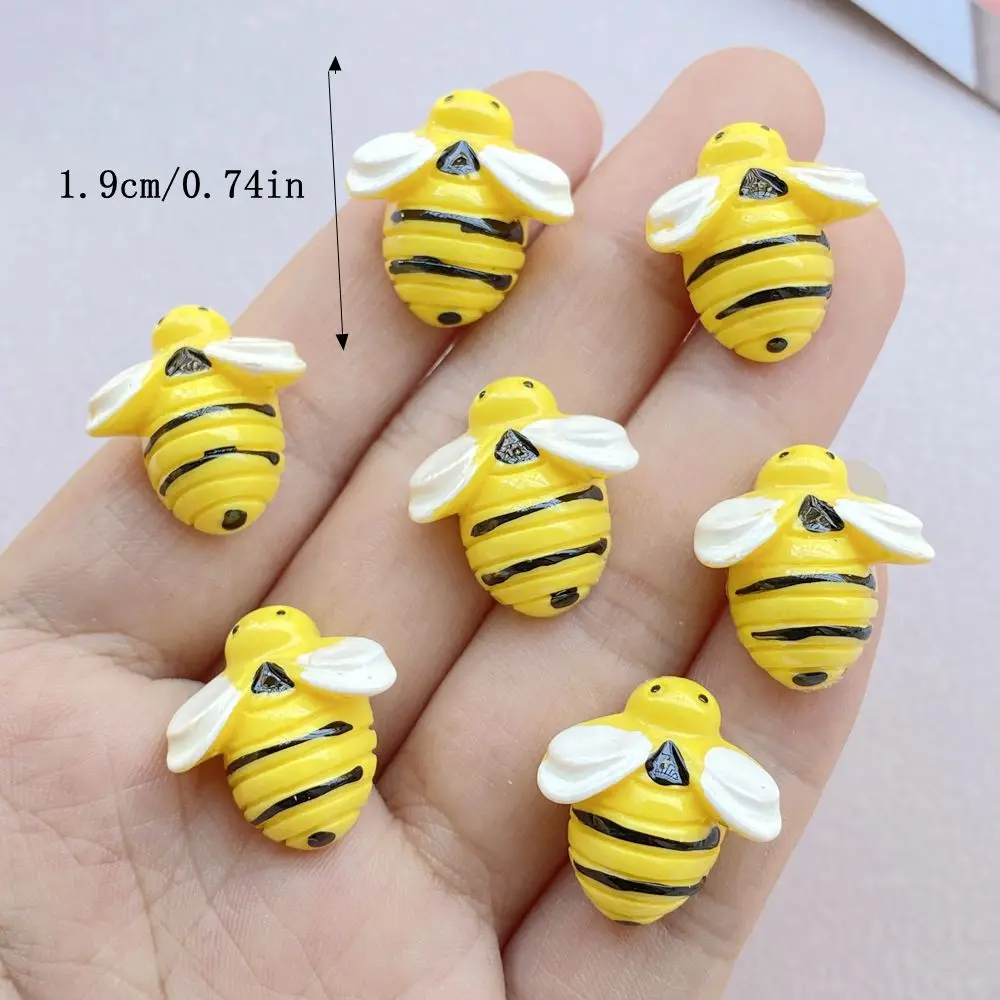 10Pcs New Cute Resin Cartoon Bee Series Flat Back Scrapbooking DIY Jewelry Craft Decoration Accessories