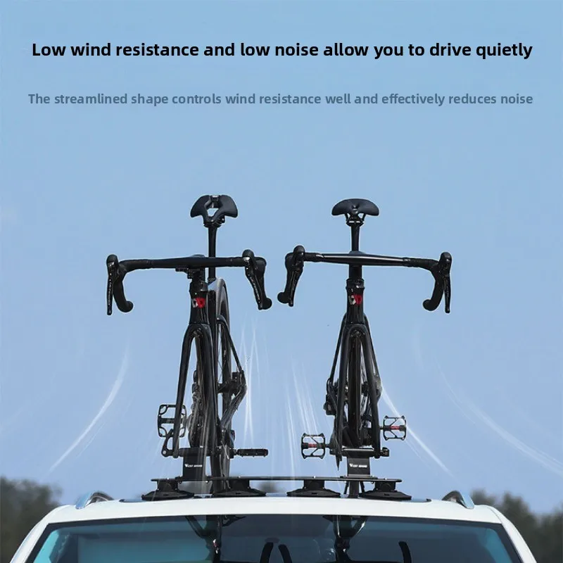 Car Bike Rack Suction Cup Mount for Mountain Road Bicycle Roof Rack Vacuum Adsorption Carrier