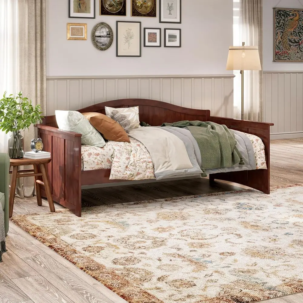 Twin Size Nantucket Wood Daybed in Walnut Finish