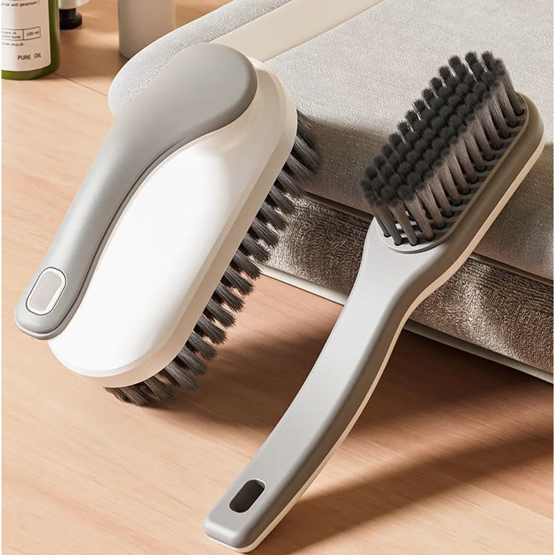 Household Shoe Cleaning Brush 22mm Soft Long Bristles Ergonomic Non‑slip Handle Sneaker Shoes Washing Brush Home Cleaning Tool
