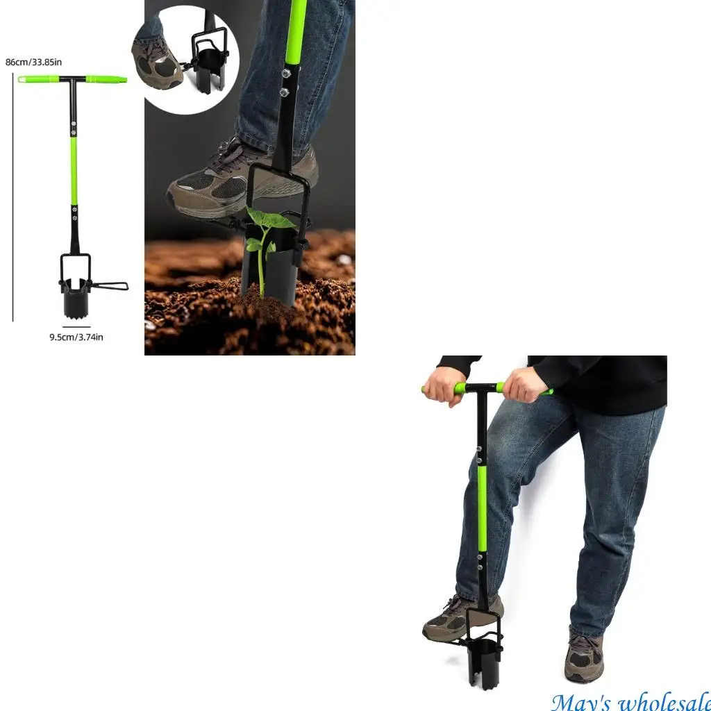 

Sod Plugger для рытья ям, длинный ручной сеялка для крокусов, нескользящая эргономичная ручка, садовый инструмент для рытья ям