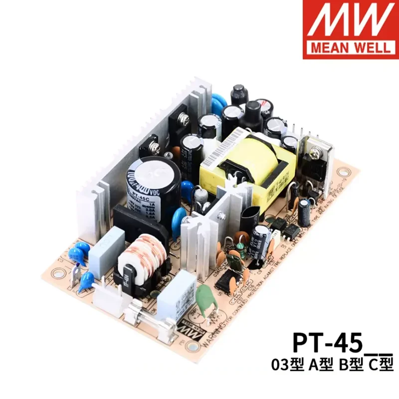 MEAN WELL PCB Type PT-45 Series Triple Output Power Supply PT-45A PT-45B PT-45C