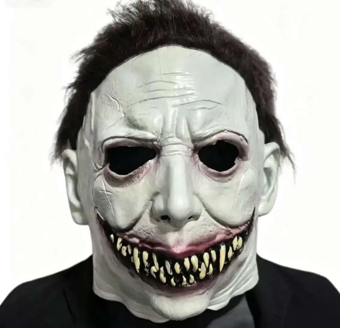 

Маска для костюма в стиле хоррор, новая модель, маска Майкла Майерса, реалистичная, креативная, маска убийцы, латексная, маски для Хэллоуина, косплей.