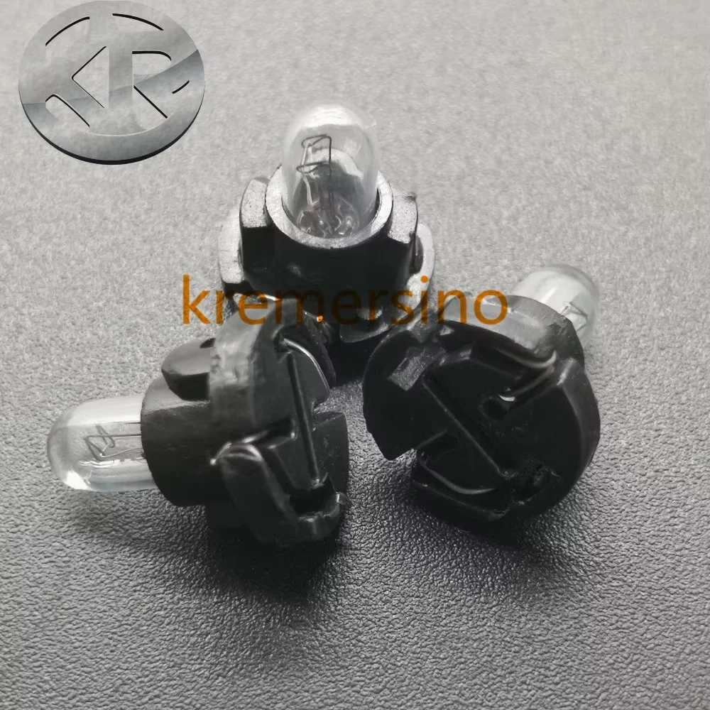 10 قطعة T4 لمبات مصابيح لهوندا تويوتا نيسان ميتسوبيشي لوحة القيادة أداة 12 فولت 1.2 واط قاعدة سوداء سيارة الداخلية لمبة مصباح ليد