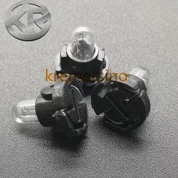 10pcs T4 Bulbs Lamps for Honda Toyota Nissan Mitsubishi Dashboard Instrument 12V 1.2W Black Base Car Interior Bulb LED Light