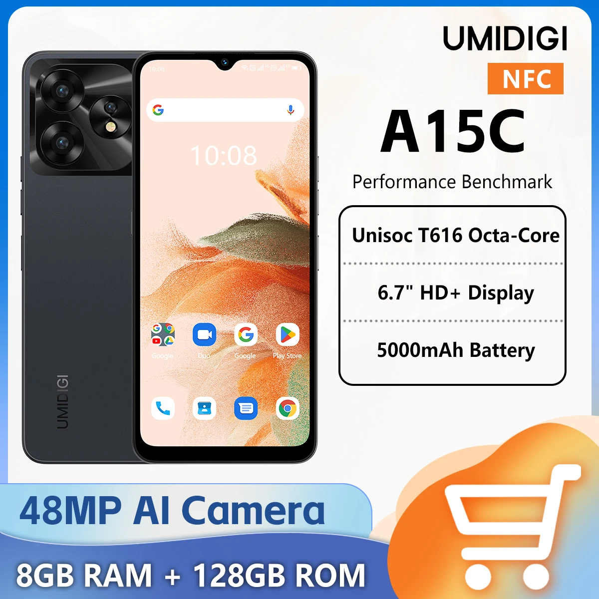 UMIDIGI A15C Smartphone NFC Android 13 6.7