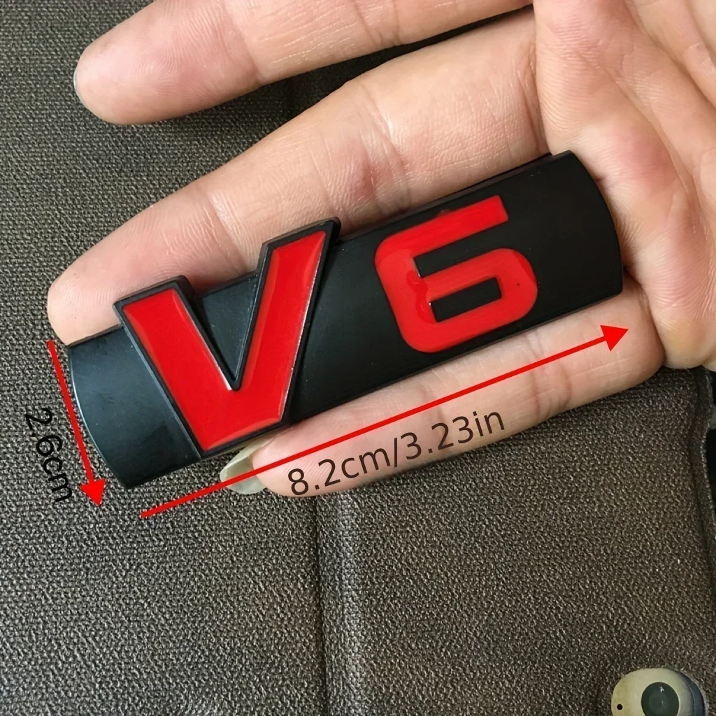 اجعل سيارتك تبرز مع ملصقات السيارة بشعار V6 هذه ، اصنع سيارتك