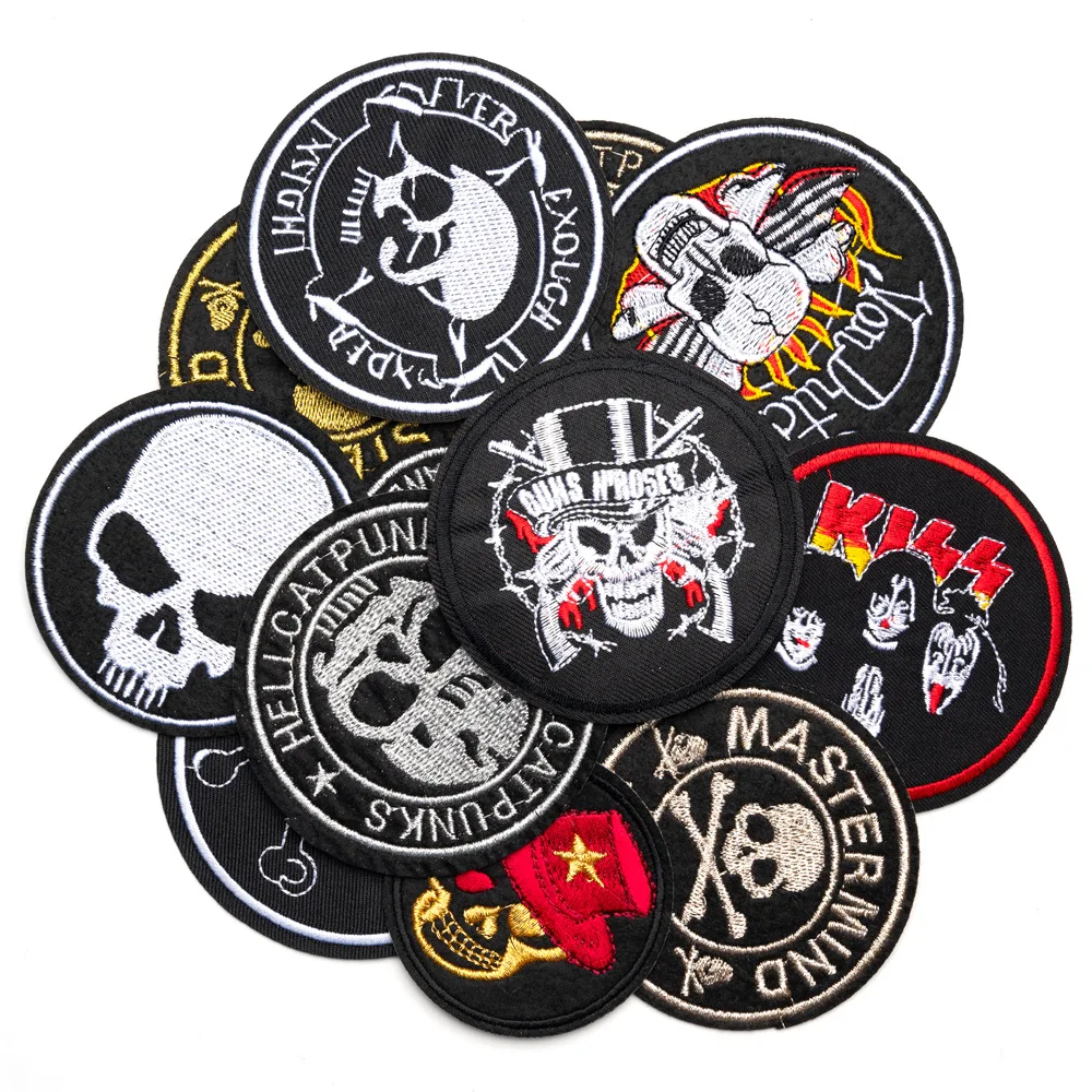 Custom Logo Full Embroidery Patches Iron-On Hat Design Hot Cut Border for Jackets Golf Letter Decorations Featuring Fabric Lace
