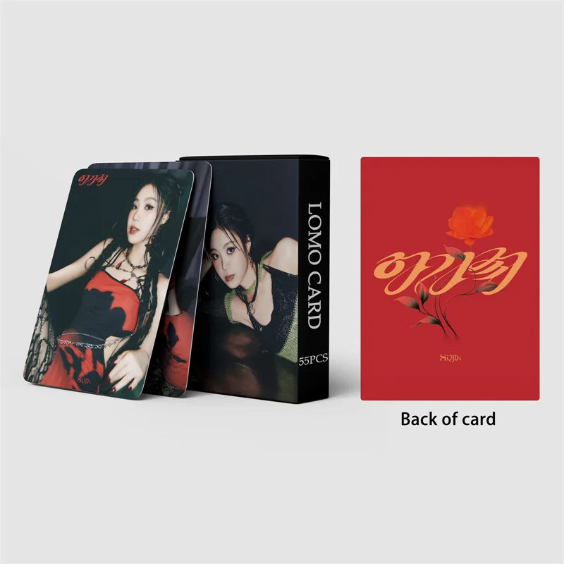 KPOP Seo Soo Jin SUSU Album LOMO Card, SOOJIN Small Card, AGASSY GIDLE Gift Postcard, Photo Card, 55 PCs/Set