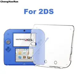 Étui de protection en cristal transparent, coque rigide pour 2DS + film anti-poussière pour Nintendo 2DS, protecteur d'écran, 1 pièce