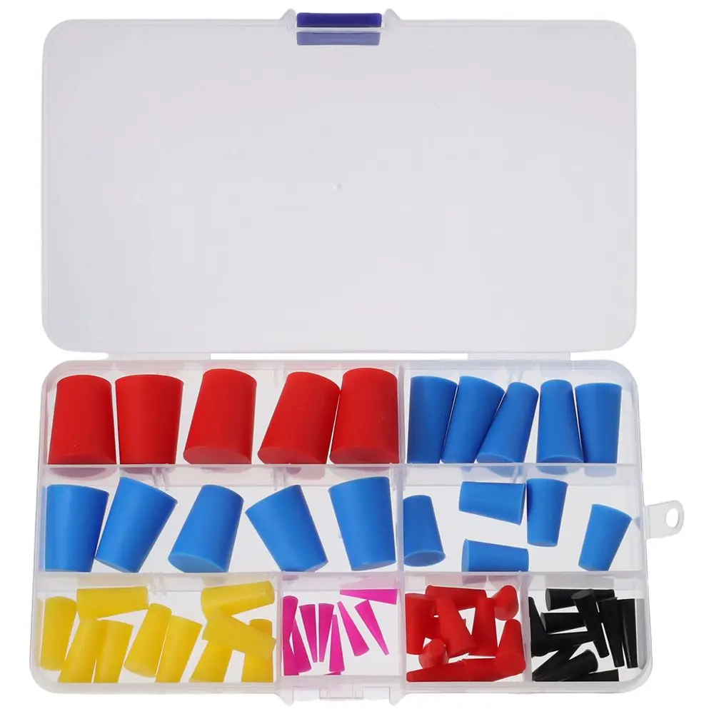 100 Stück konischer Schutzst ecker Sortiment Kit mehrfarbiger Hochtemperatur-Maskierung system Kit Stopper Stecker