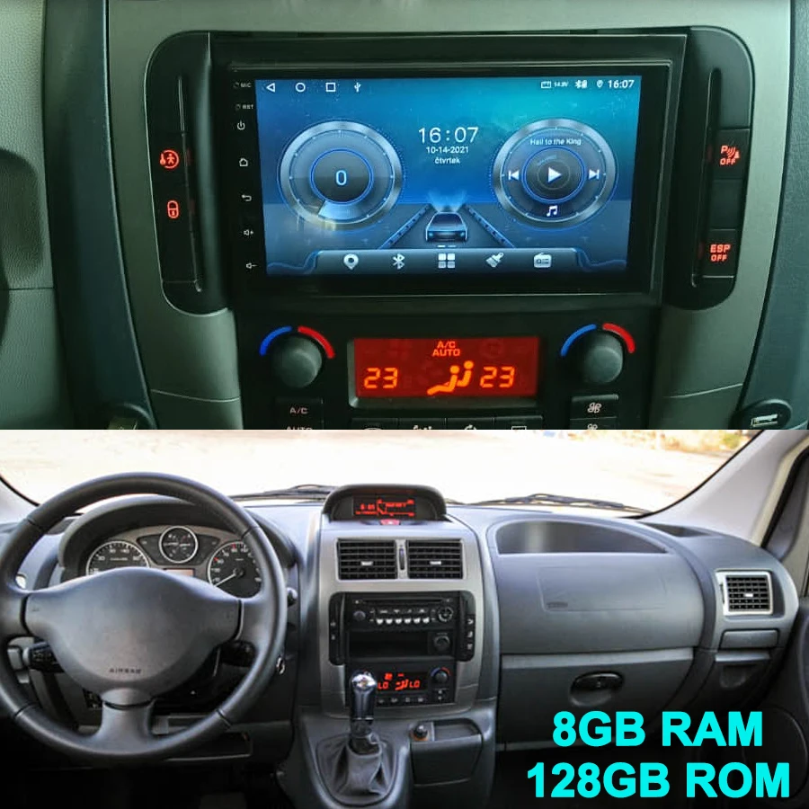 Car Video Player Android 13 Radio With A Rear-view Camera For Peugeot Expert Tepee 2015 2Din Autoradio Multimedia GPS Head Unit