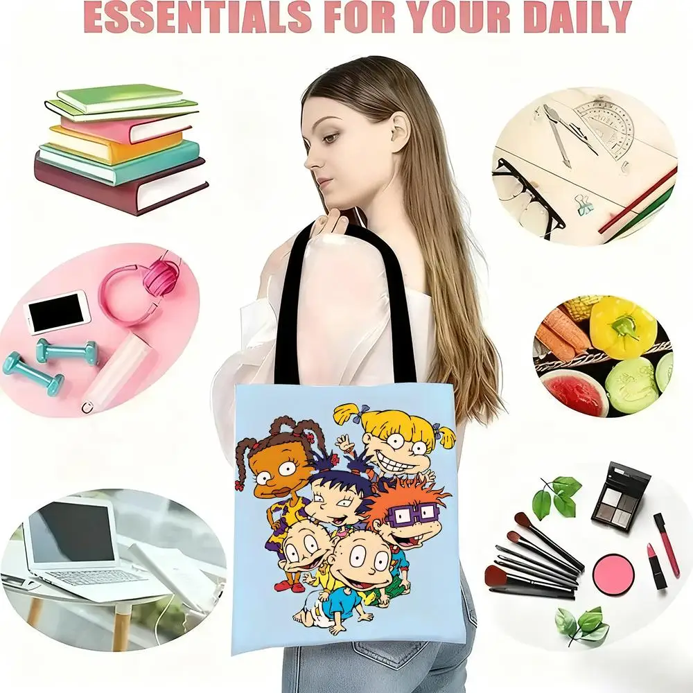 حقائب تخزين روغراتس جو وايلد خفيفة الوزن وصديقة للبيئة وعصرية ومتعددة الأغراض ذات سعة كبيرة من القماش