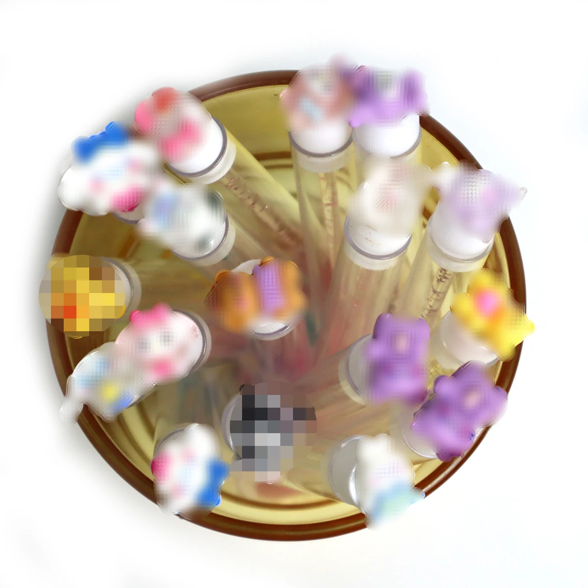 50/100 pz Riutilizzabile Spazzola Per Ciglia Con Tubo Bacchette Per Ciglia Pennello Per Sopracciglia Sostituibile a prova di Polvere Spazzola Per Ciglia Del Fumetto Perla Fondo