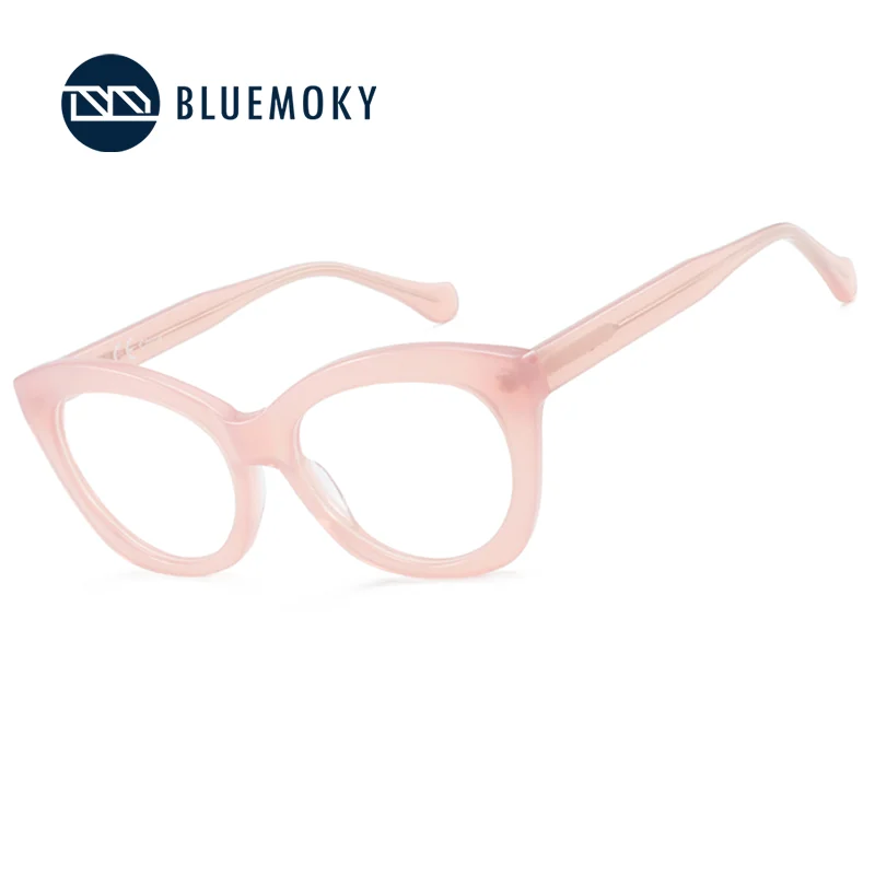 

Элегантная ацетатная оправа BLUEMOKY в форме бабочки для женщин, изысканный женственный дизайн, оптические очки без диоптрий