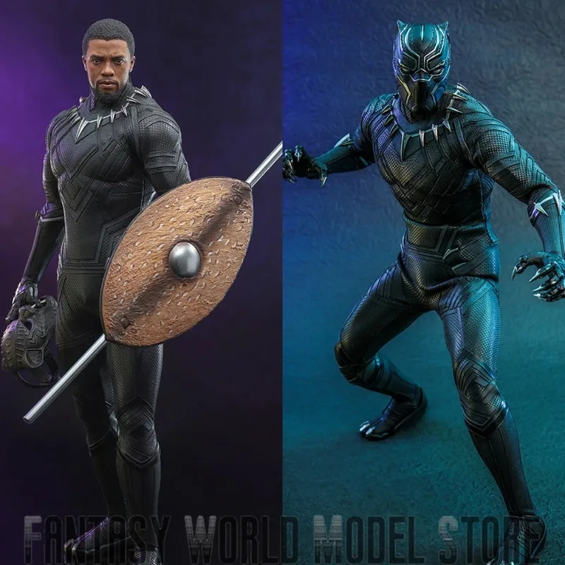 

Original hottoys MMS671 1/6 Male Soldier Chadwick Boseman Classic Movie Characters panther Full Set Action Figure Model Gifts