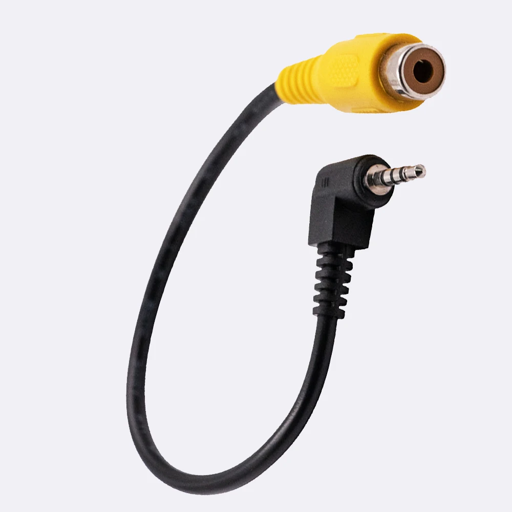 

HOT SALE 1PC 2.5mm Stereo AV Jack Male Plug To RCA Female Adapter AV In Video Cable Converter for GPS and Rear Camera