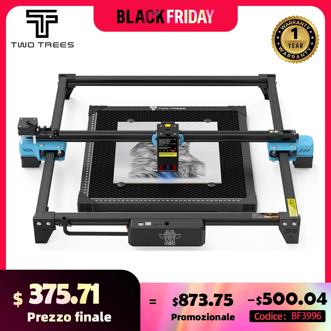 TwoTrees TTS-20 Pro 130W 강력한 레이저 조각기 CNC 리미트 스위치 지원 오프라인 조각 금속 레이저 조각 기계 