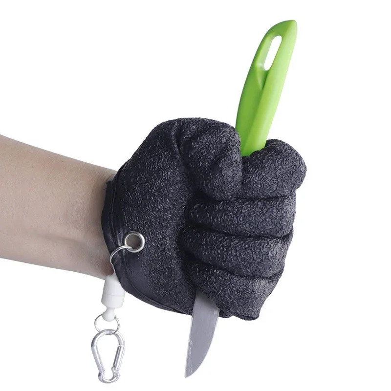 1Pcs Fishing Catching Gloves Protect Hand from Puncture Scrapes Fisherman Professional Catch Fish and with Magnet Release