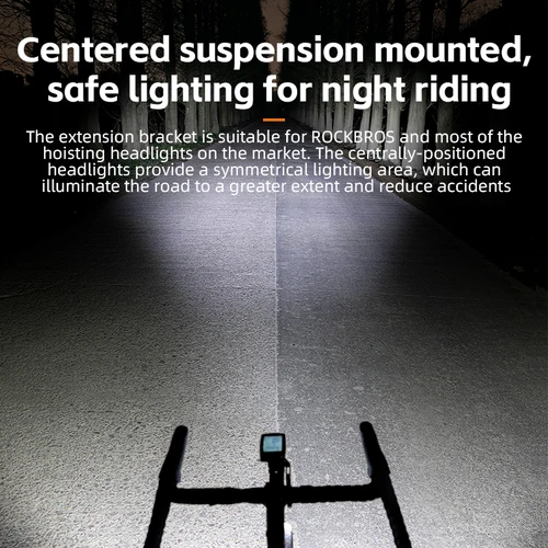 Imagen 2 del producto Soporte de luz de ciclismo para ordenador ROCKBROS soporte de bicicleta GPS soporte Gopro para Bryton IGS Garmin ordenadores accesorios de soporte de bicicleta