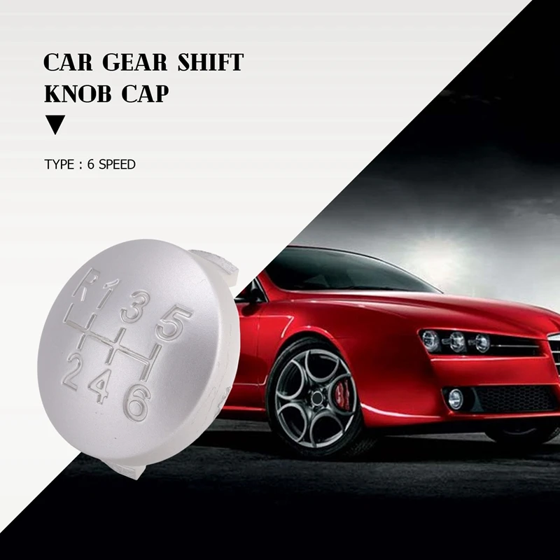 6 Speed Matte Gear Shift Knob Cap Cover Shifter Lever Case Cover For Alfa Romeo 159 Brera Spider 2005-2011 55344557