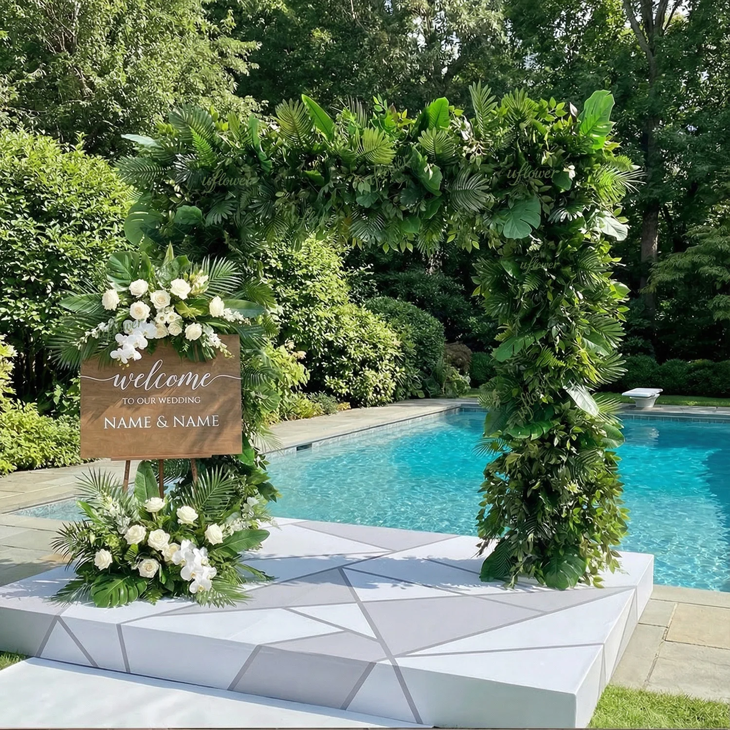 Uflower Yapay Yeşil Yapraklar  - Supply Wedding Venue incelemesi ve fiyatı