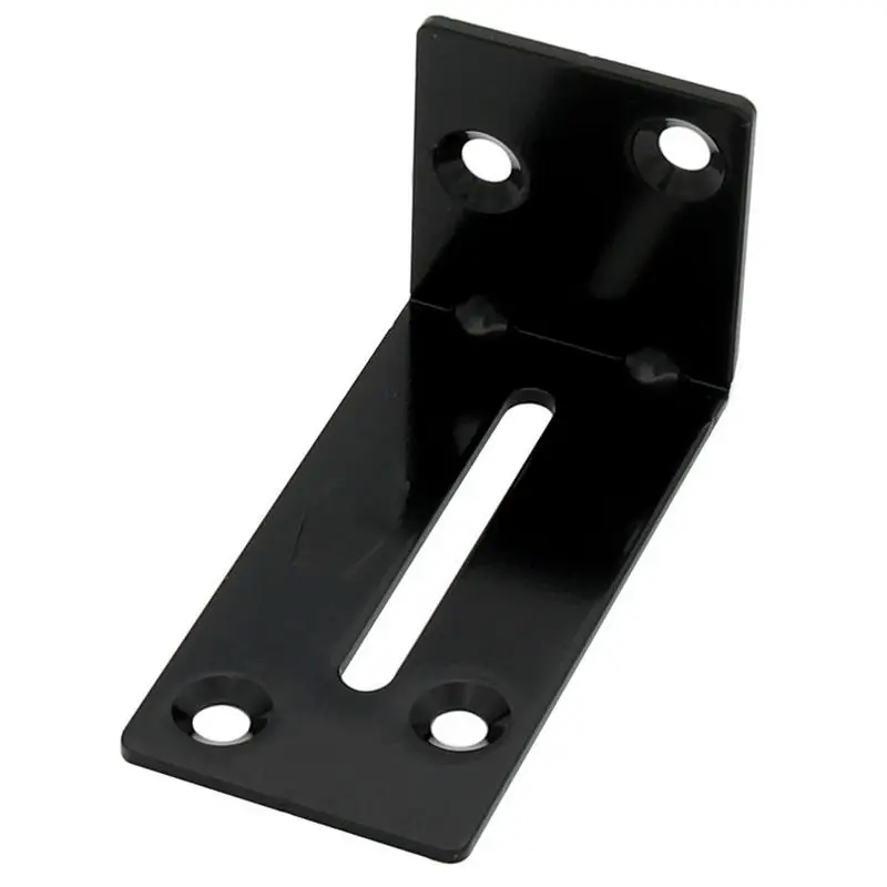 Black Angle Corner Brackets 90 Degree L-Shaped Right Angle Code Corner Stand Supporting Furniture Connector Hardware lアングル