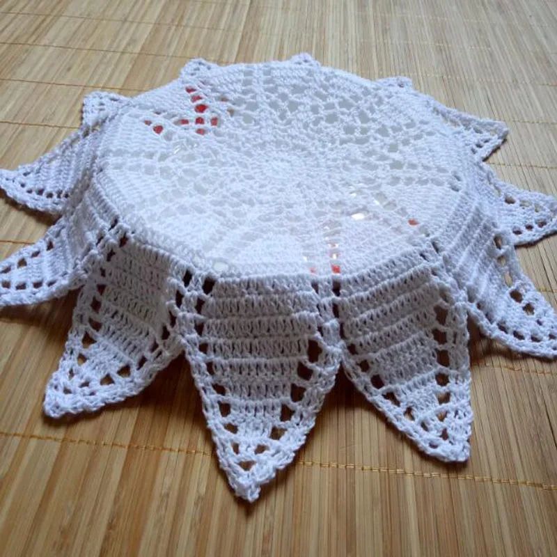 NEW Round flower cotton table place mat Cloth crochet dining placemat Christmas coaster kitchen Table decoration and accessories