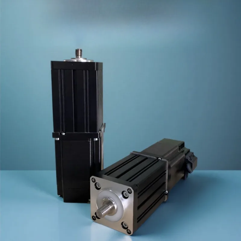 High speed closed-loop stepper electric cylinder, small linear telescopic motor, reciprocating high thrust screw actuator