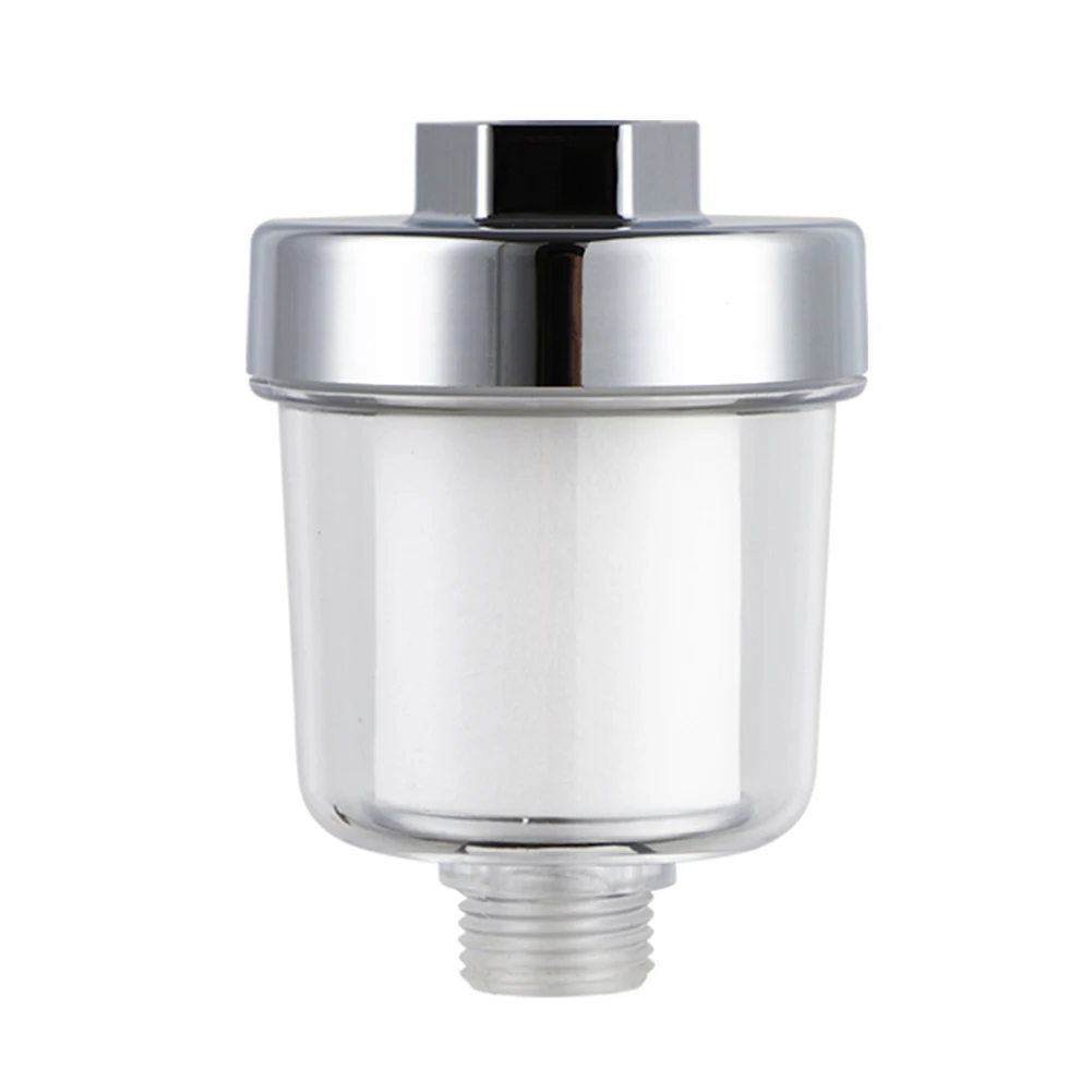 Filtered Shower Head Shower Filter Transparent Universal Connection Switch Bathroom Filtration System 3.5x2.4in for Home Kitchen