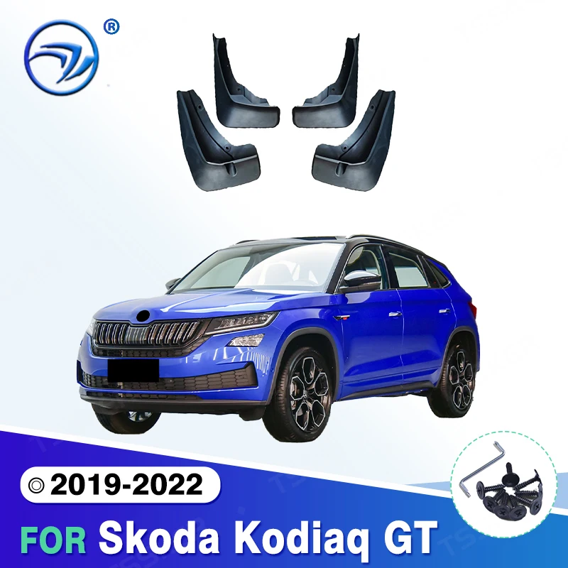 For Skoda Kodiaq GT 2019-2022 2020 2021  Fender Mudflaps Splash Guards  Mudguards Mud Flaps car Accessories