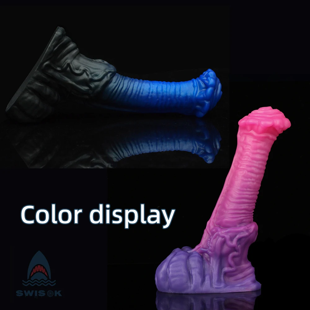 SWISOK Fantasy Horse Dildo Penis With Suction Cup Sex Toys for Women and Men Anal Plug Adult BDSM Games Anal Stimulator