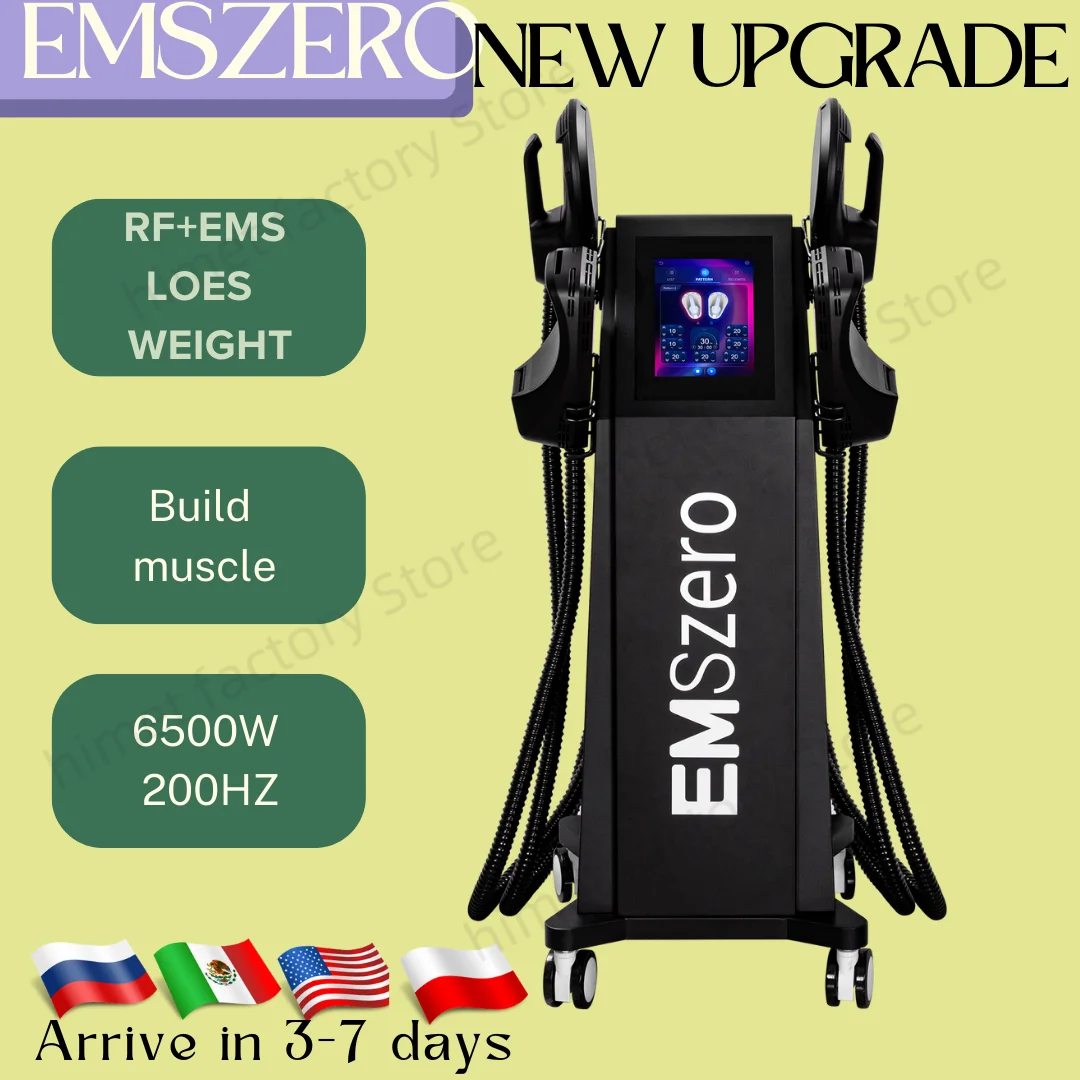 

EMSzero PRO 6500W EMS RF Body Muscle Sculpting Mechanism Building Muscle Stimulator Pelvic Pad Available Machine