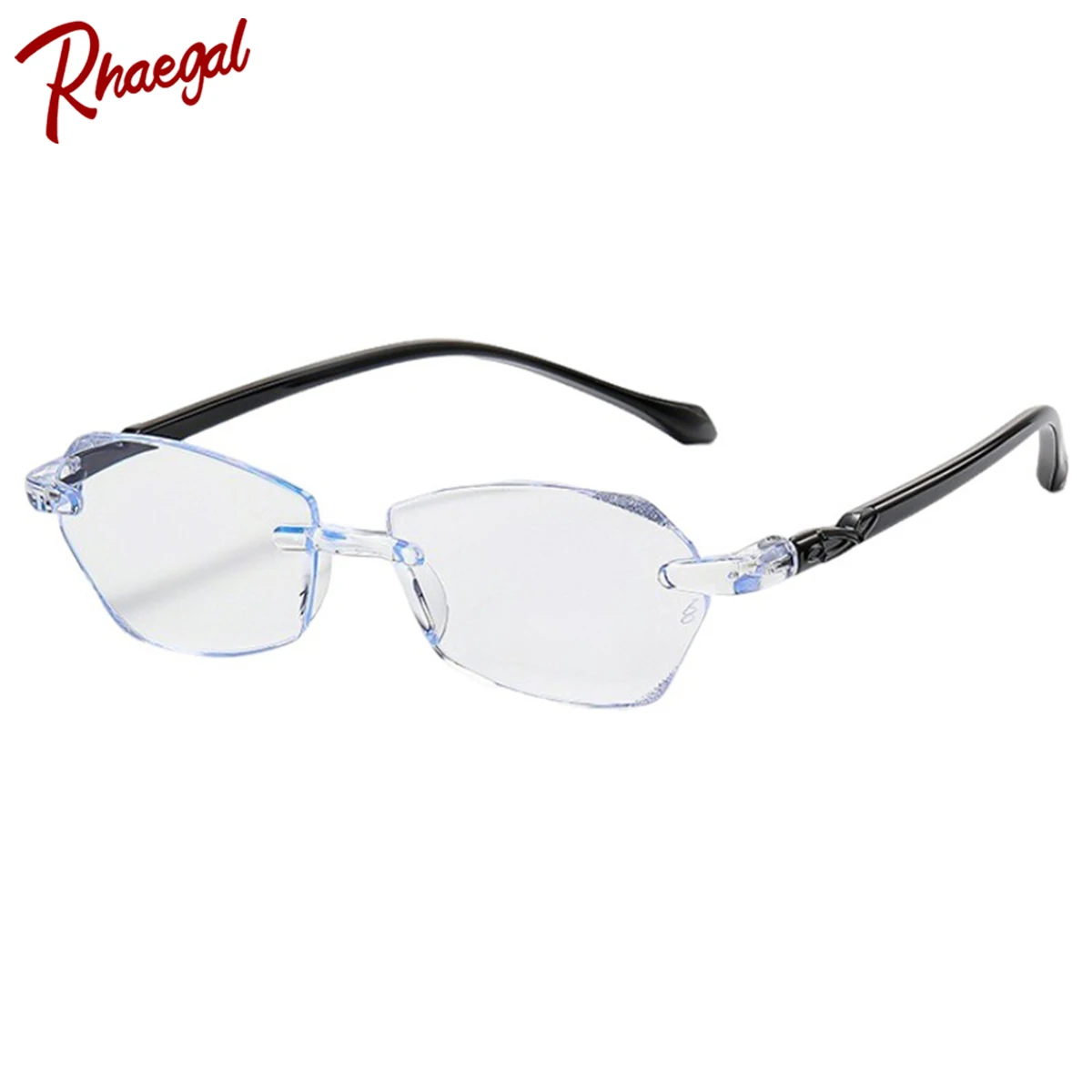 

Rhaegal Stylish Looks Younger Rimless Blue Light Reading Glasses Unisex Presbyopia Reader Glasses Strength +1.0 to +4.0