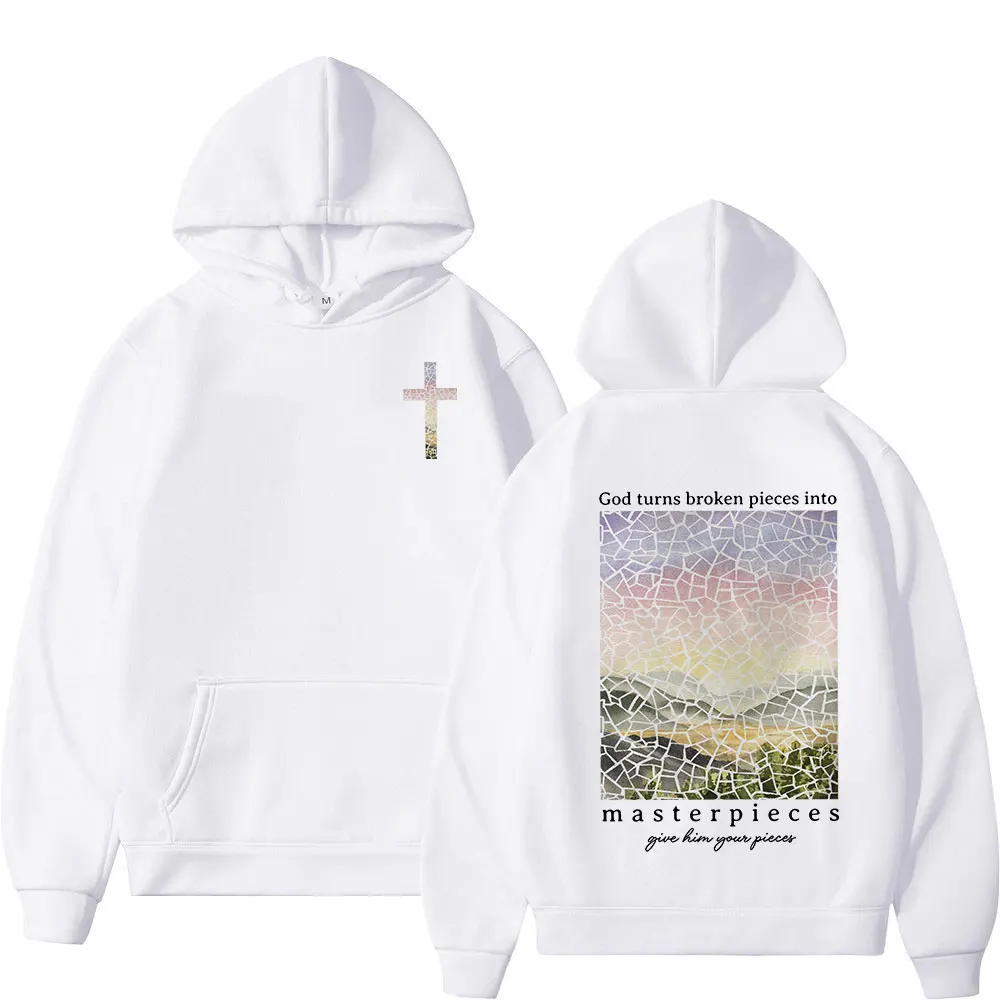 Aesthetics Christian Jesus Bible Verse Graphic Hoodies Men Women Clothing Loose Long Sleeve Sweatshirts Casual Vintage Pullovers